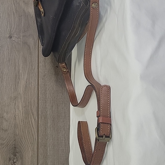 Patricia Nash Navy Blue Leather Crossbody Shoulder Bag - Picture 8 of 16